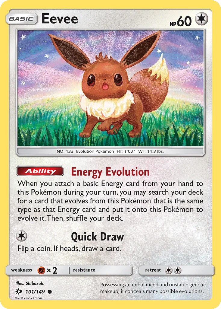 Eevee Pokemon card