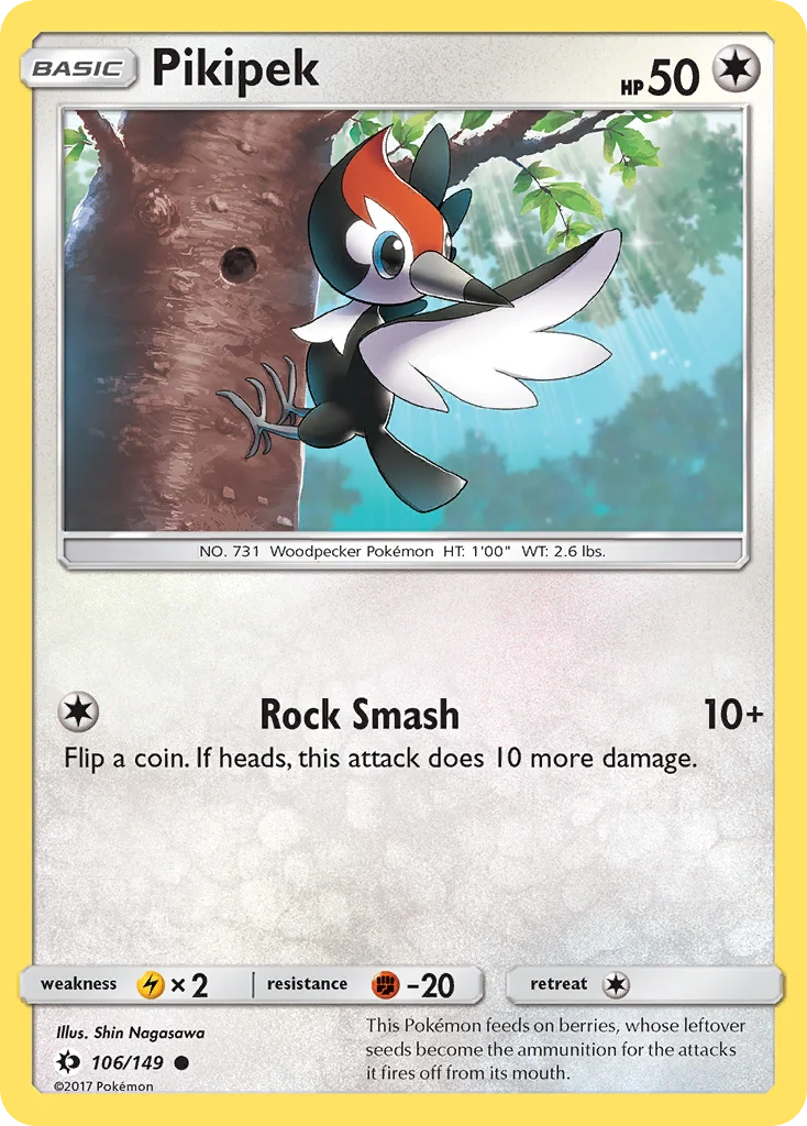 Pikipek Pokemon card