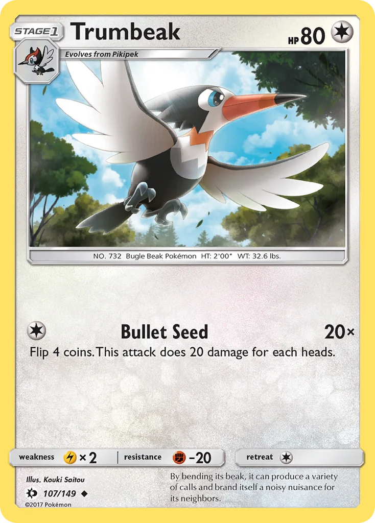 Trumbeak Pokemon card