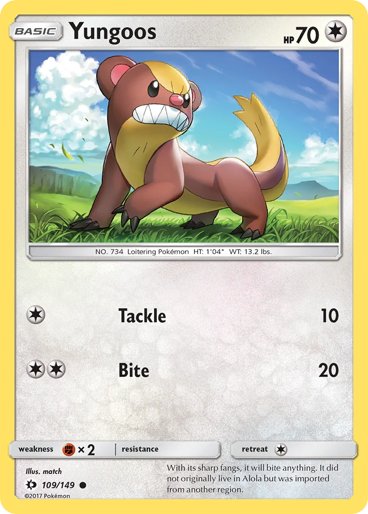 Yungoos Pokemon card