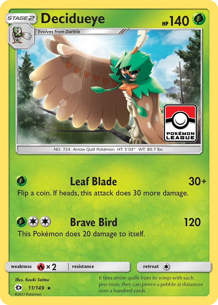Decidueye Pokemon card