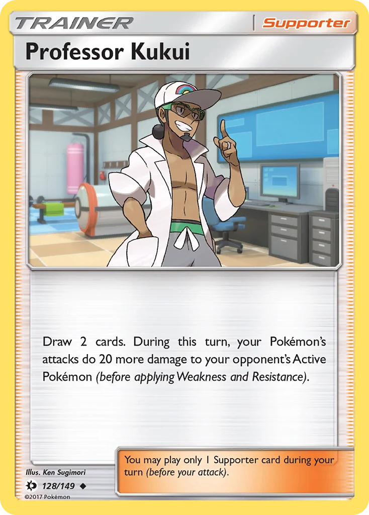 Professor Kukui Pokemon card
