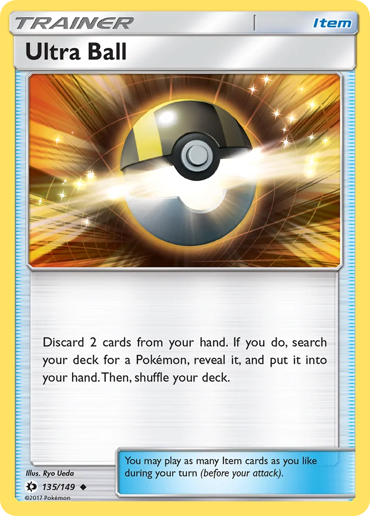 Ultra Ball Pokemon card