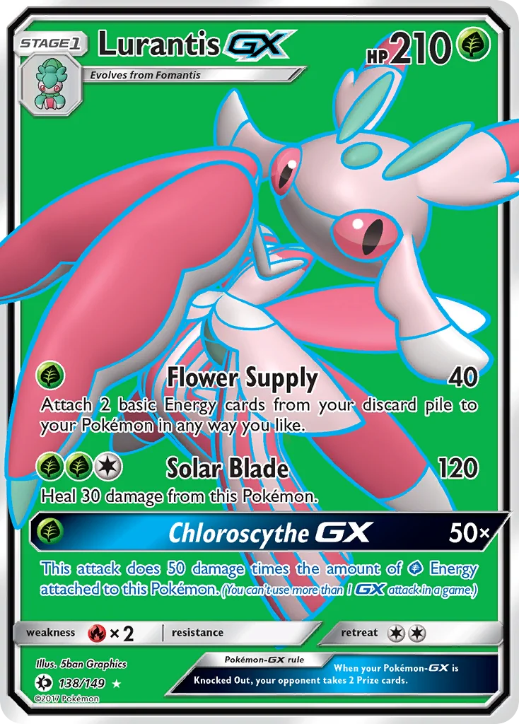 Lurantis-GX Pokemon card