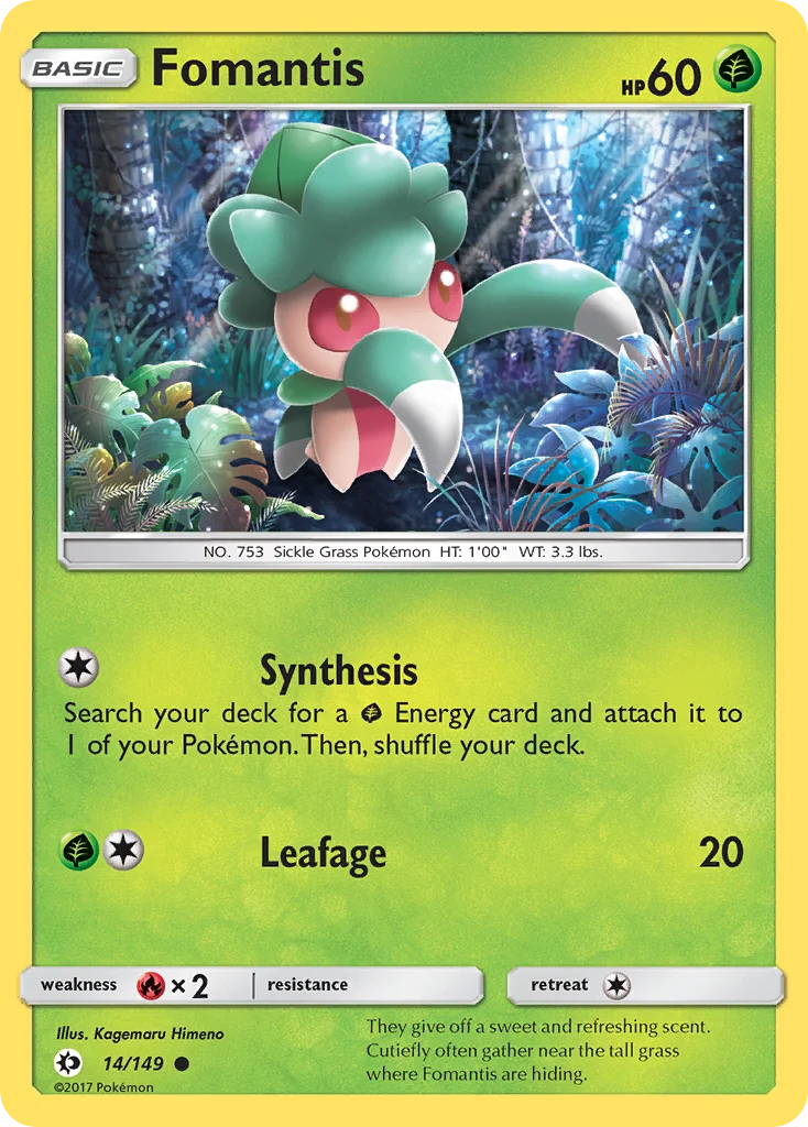 Fomantis Pokemon card