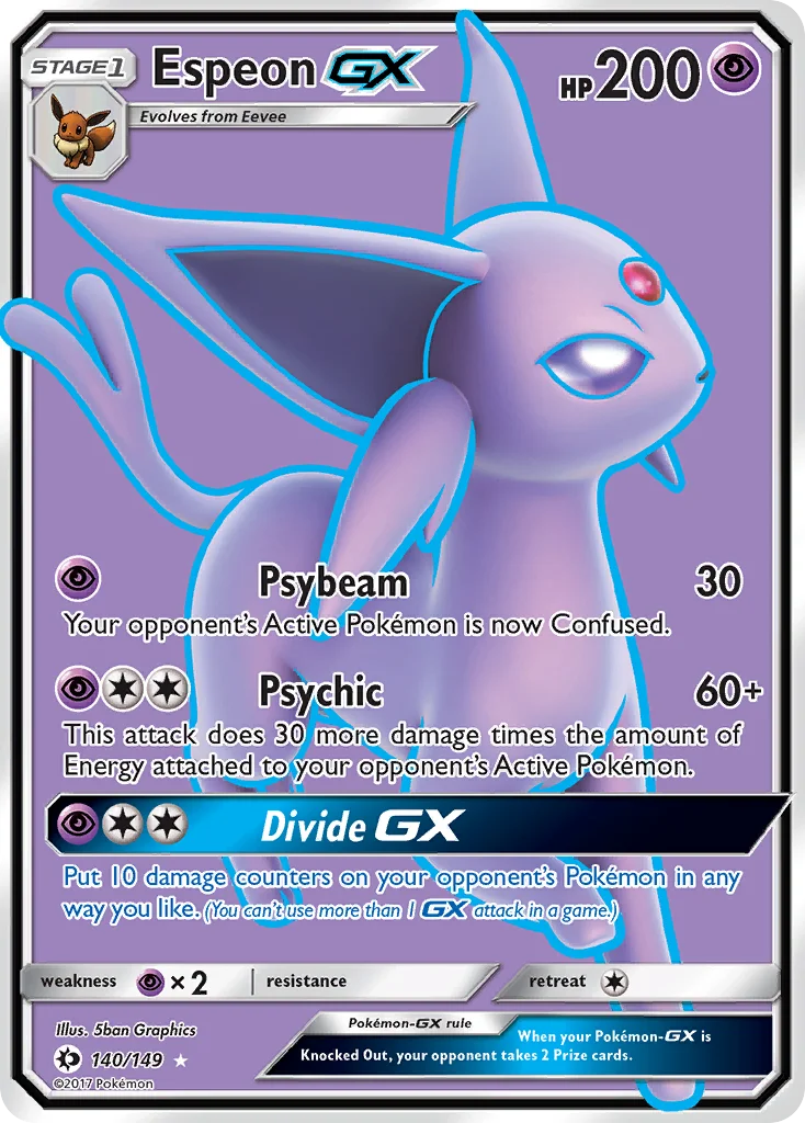 Espeon-GX Pokemon card