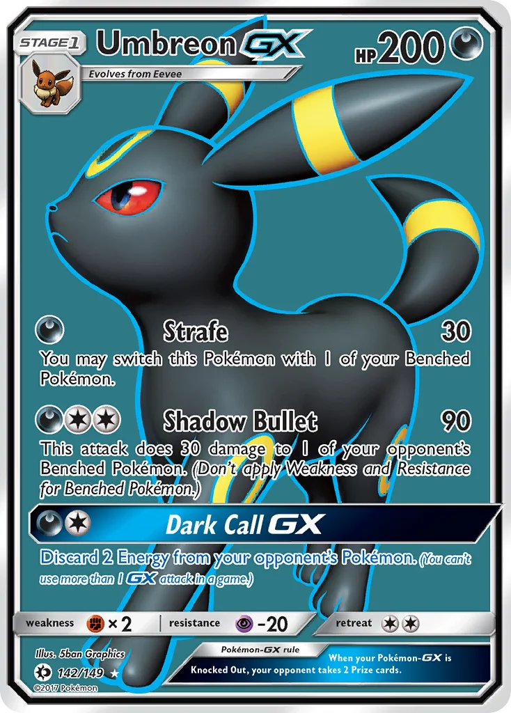 Umbreon-GX Pokemon card