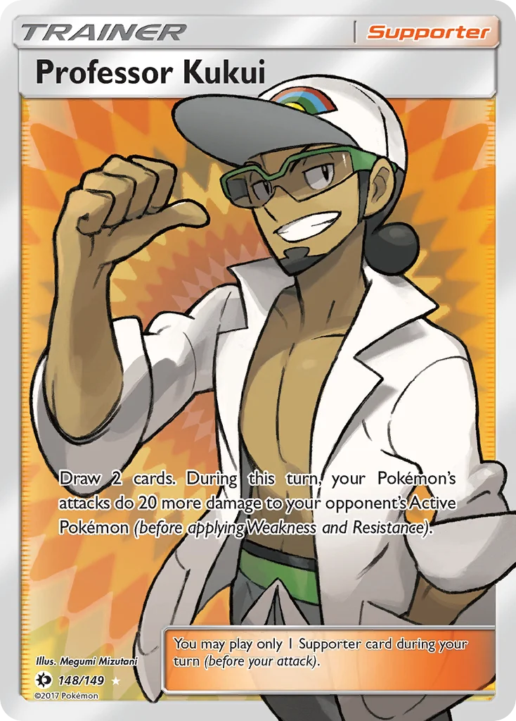 Professor Kukui Pokemon card