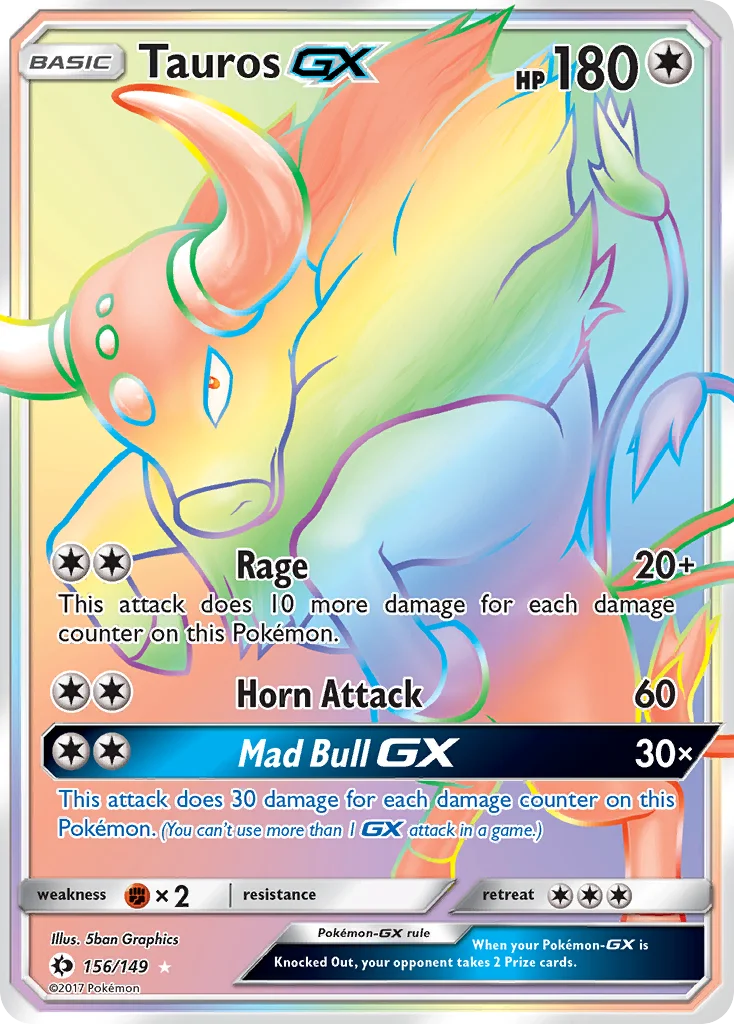 Tauros-GX Pokemon card