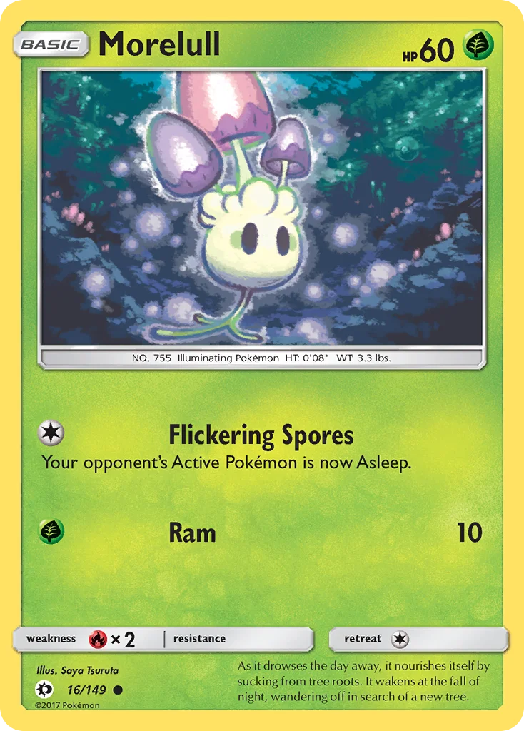 Morelull Pokemon card
