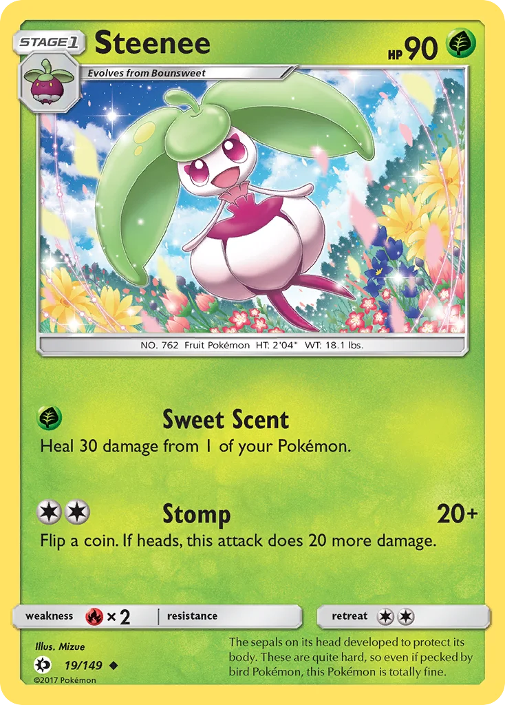 Steenee Pokemon card