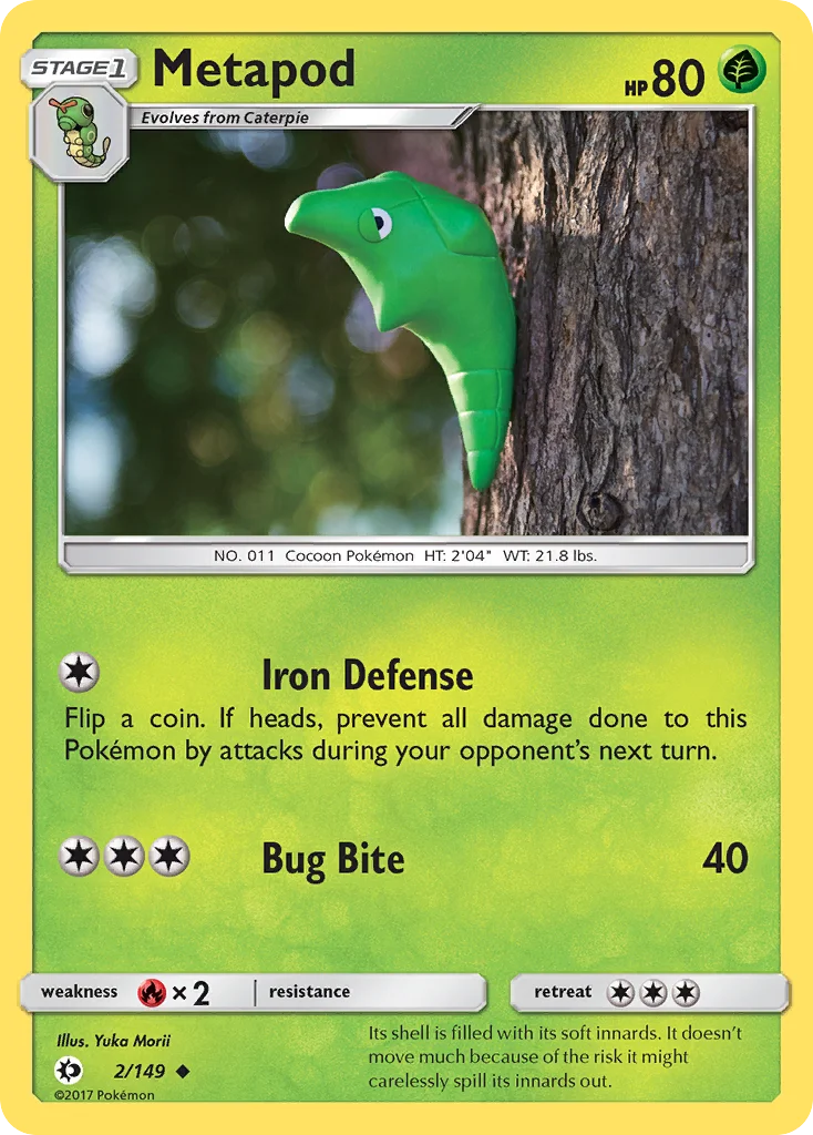 Metapod Pokemon card