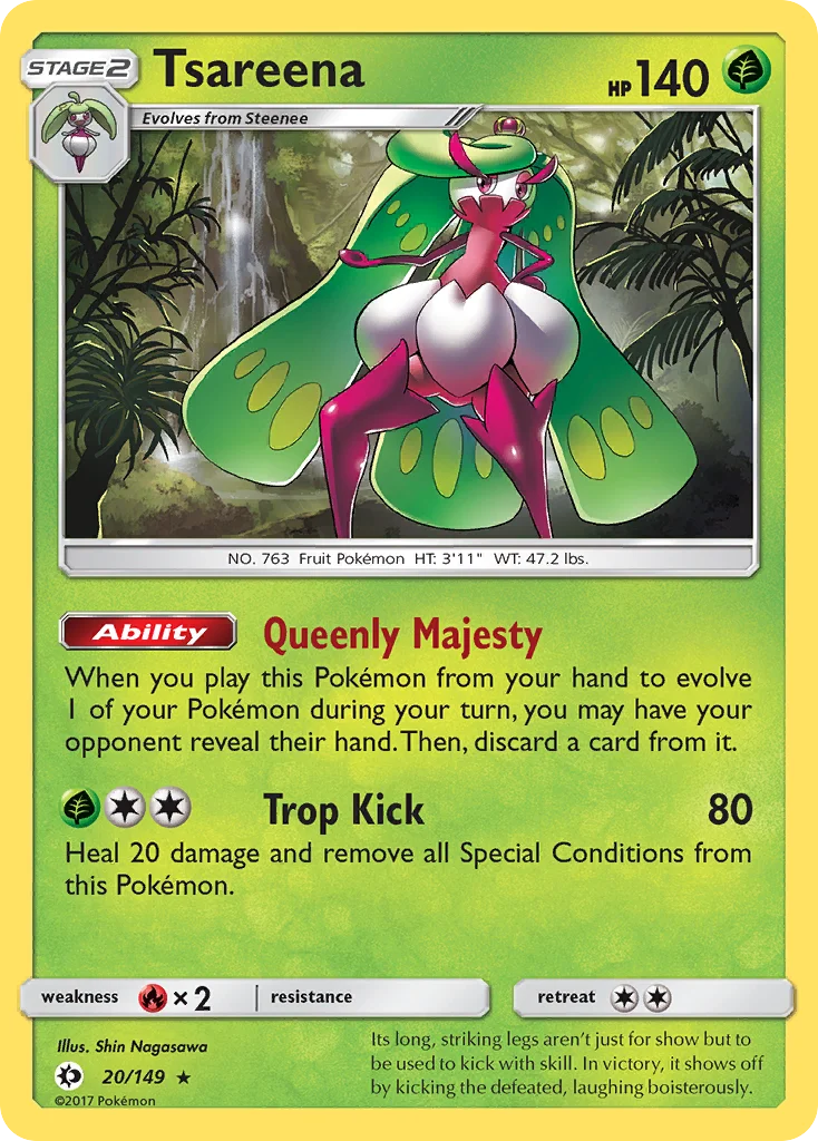 Tsareena Pokemon card