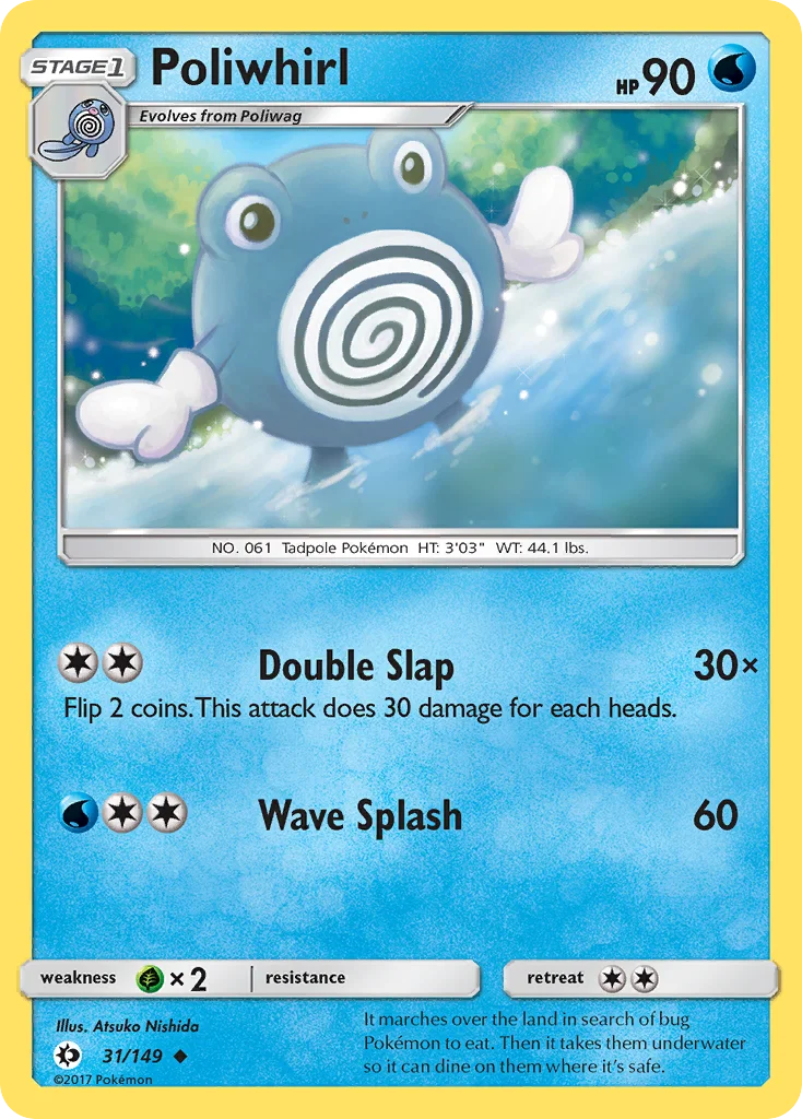 Poliwhirl Pokemon card