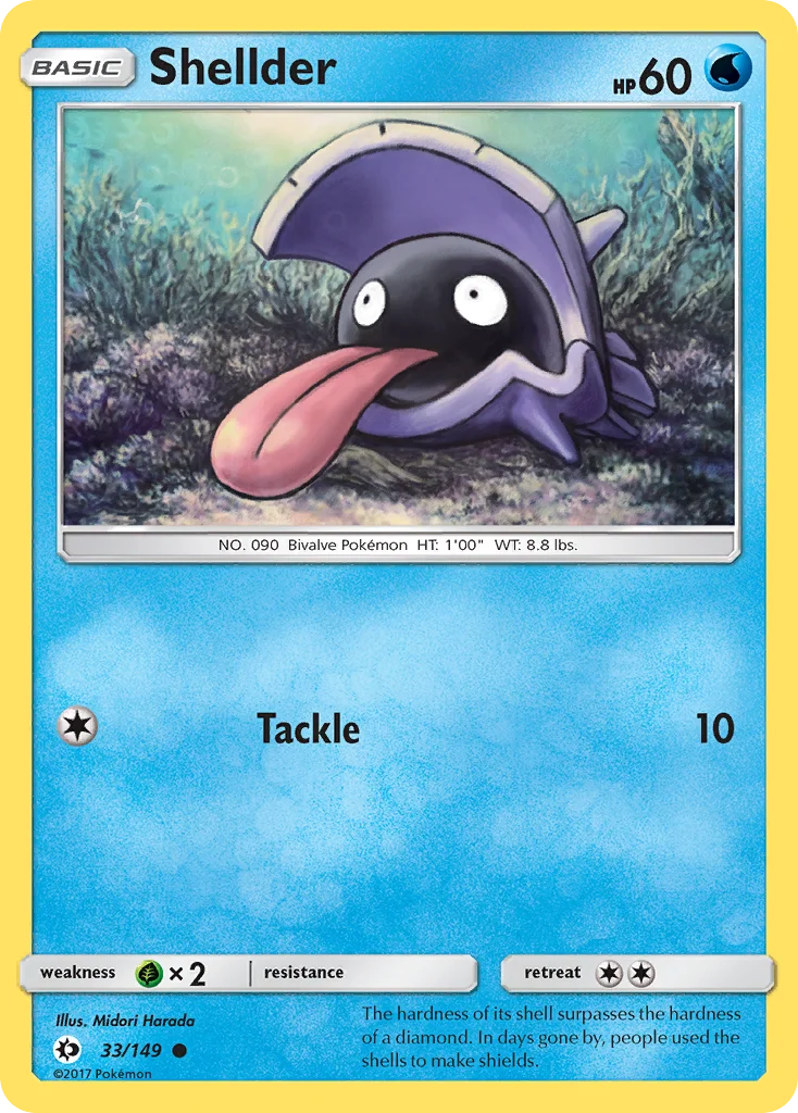 Shellder Pokemon card