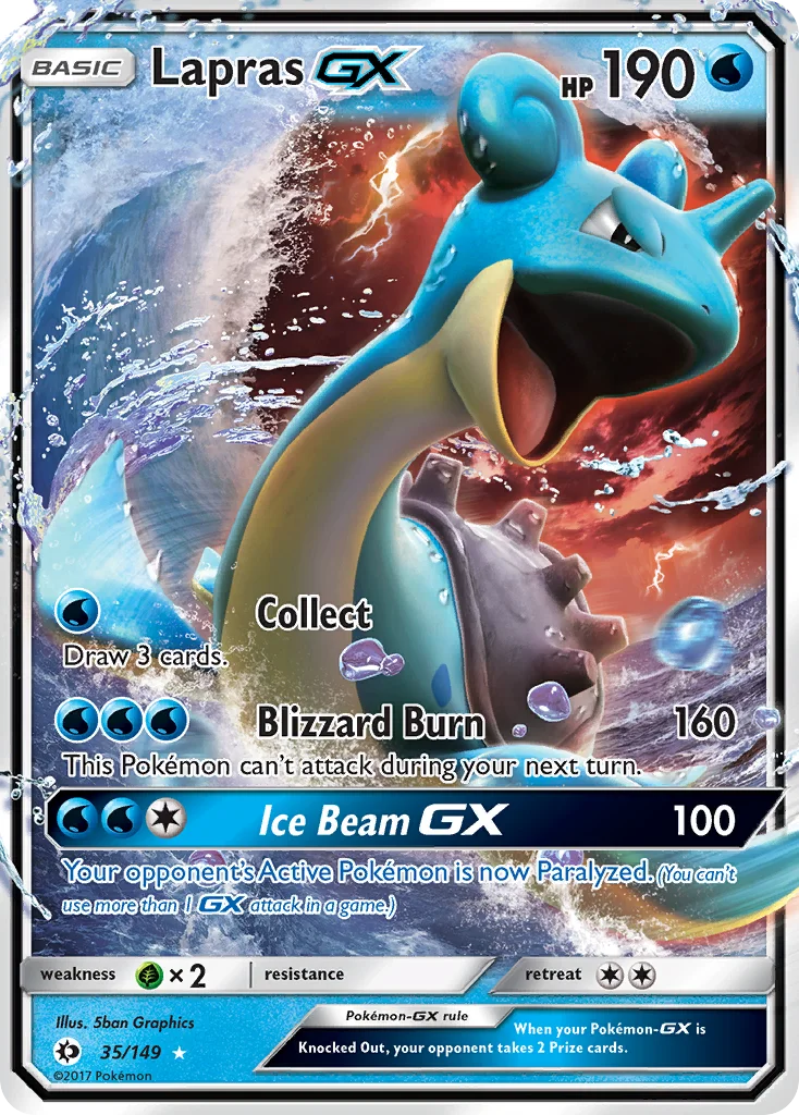 Lapras-GX Pokemon card