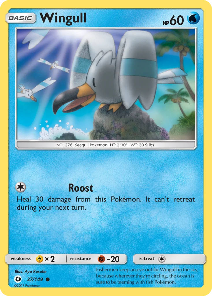 Wingull Pokemon card