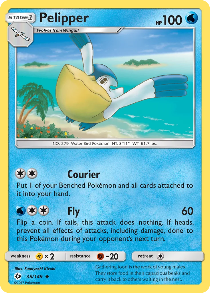 Pelipper Pokemon card
