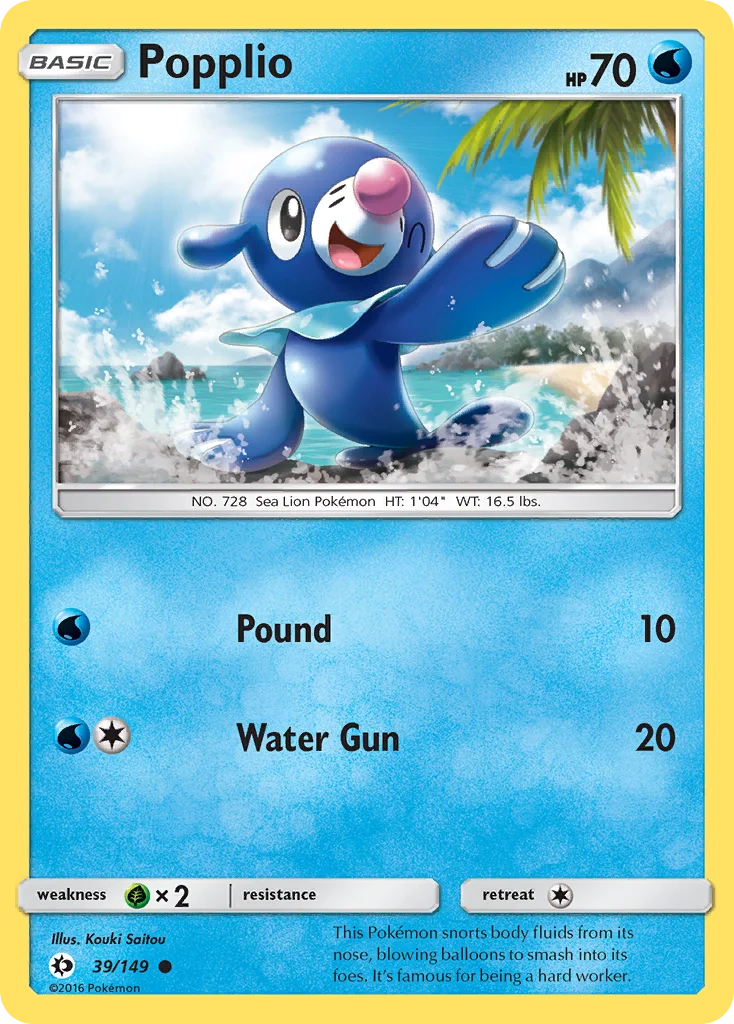 Popplio Pokemon card