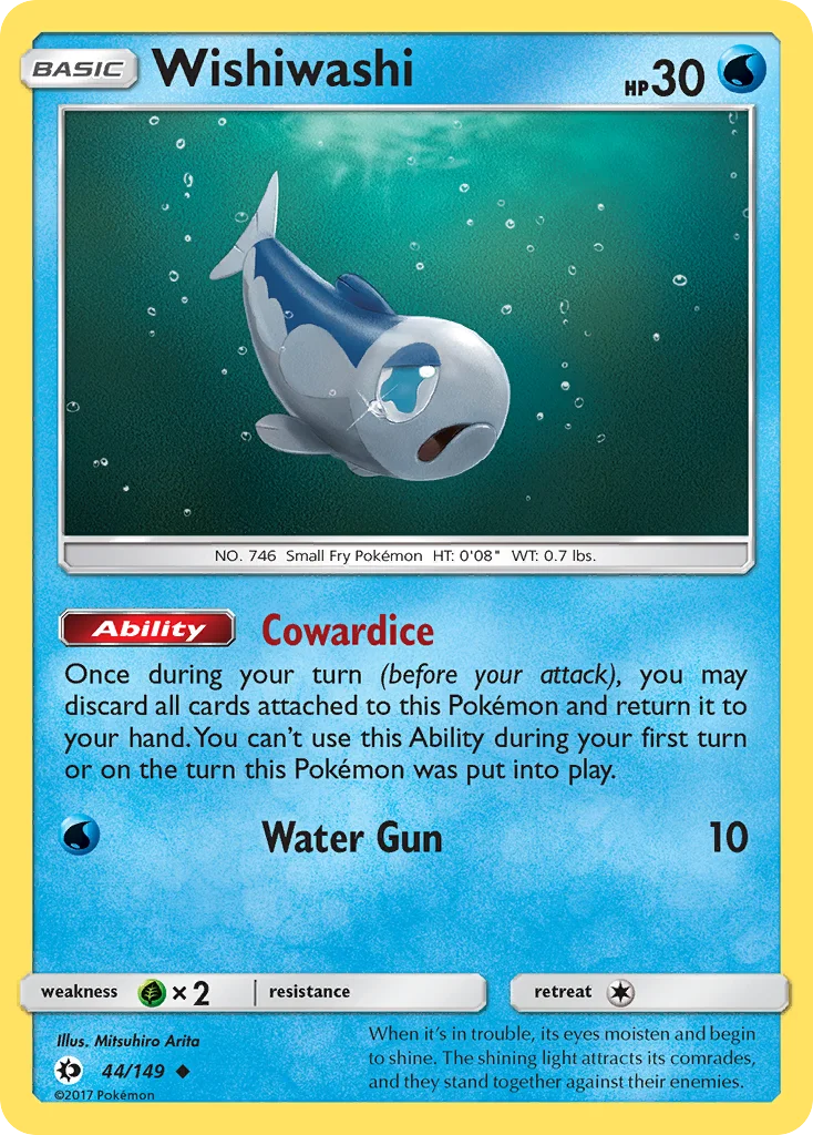 Wishiwashi Pokemon card