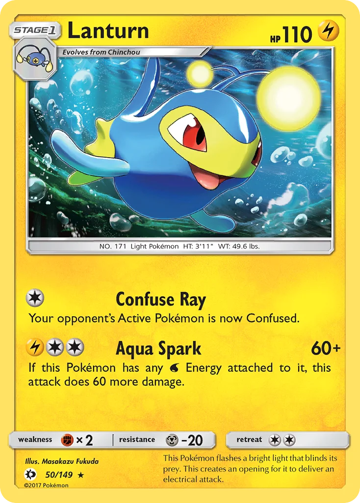 Lanturn Pokemon card