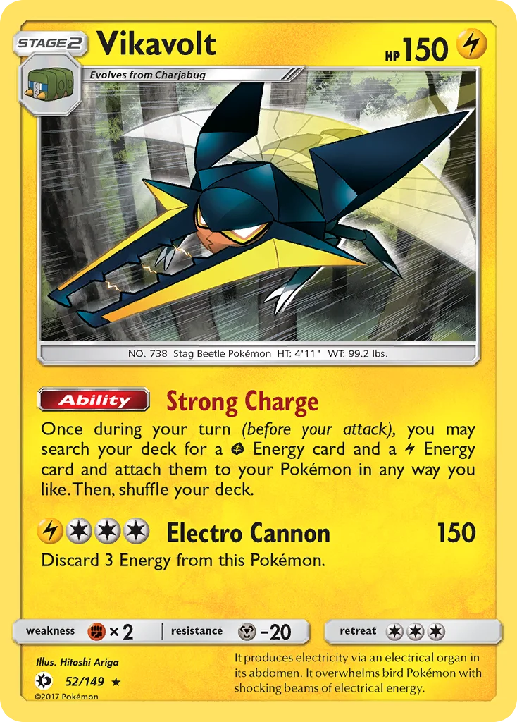 Vikavolt Pokemon card