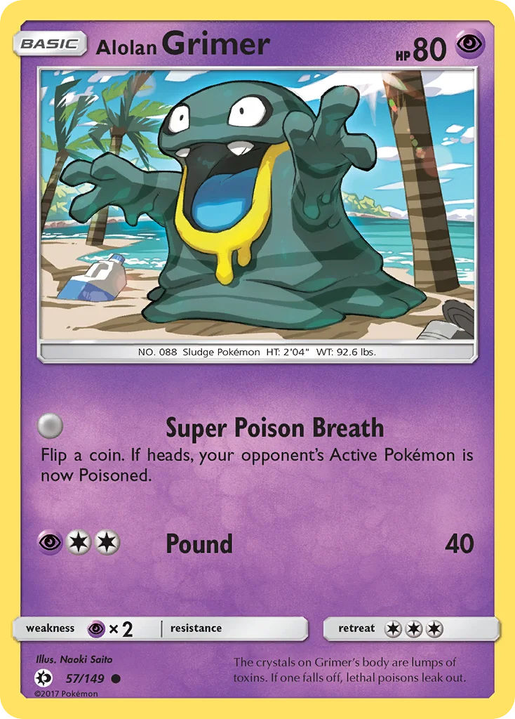 Alolan Grimer Pokemon card