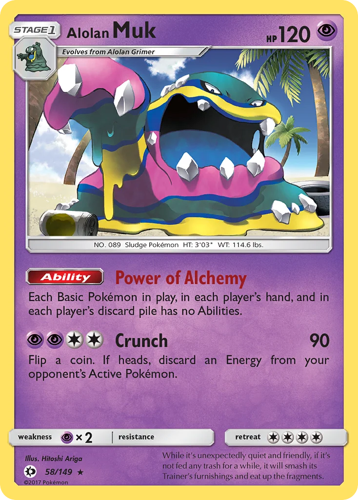 Alolan Muk Pokemon card