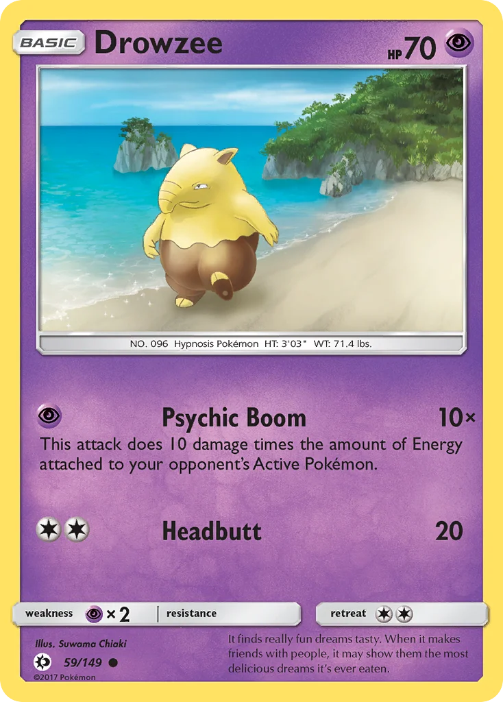 Drowzee Pokemon card