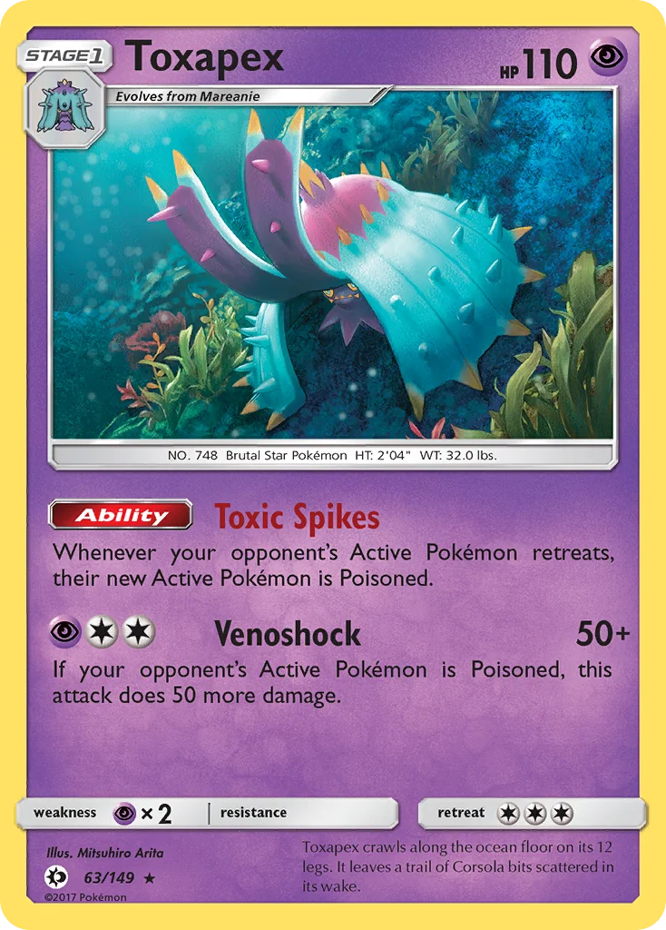 Toxapex Pokemon card