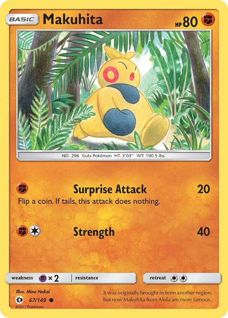 Makuhita Pokemon card