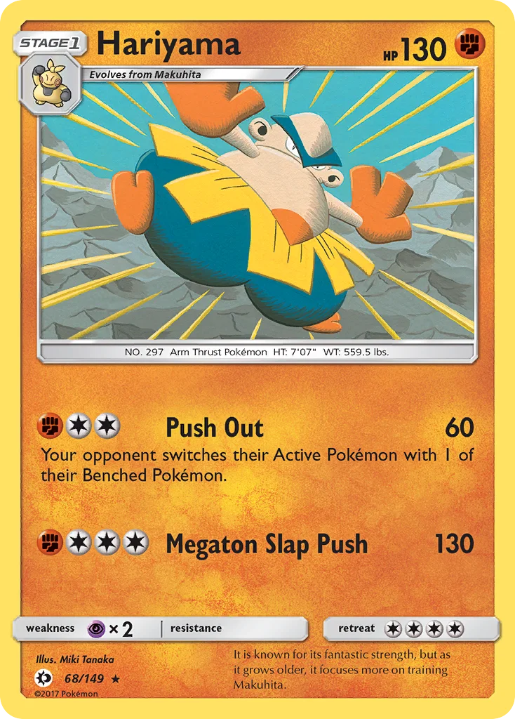 Hariyama Pokemon card