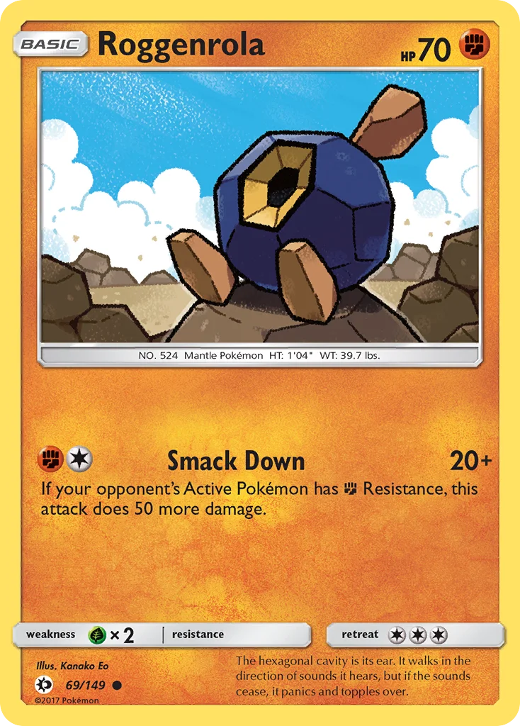 Roggenrola Pokemon card