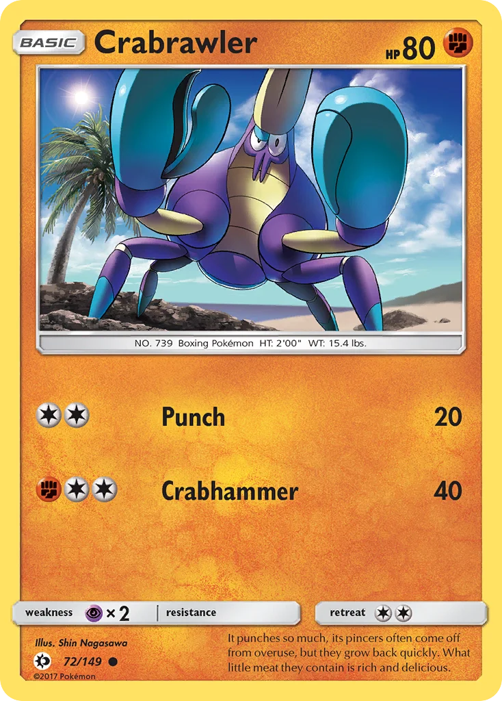 Crabrawler Pokemon card