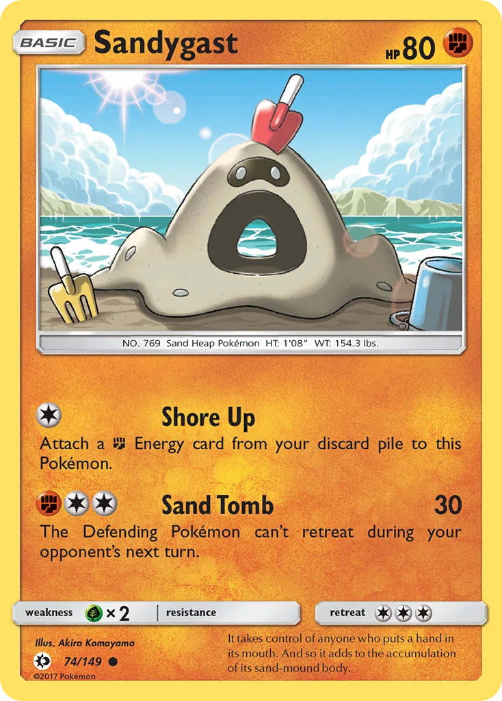 Sandygast Pokemon card