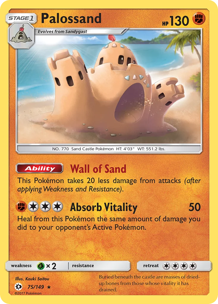 Palossand Pokemon card