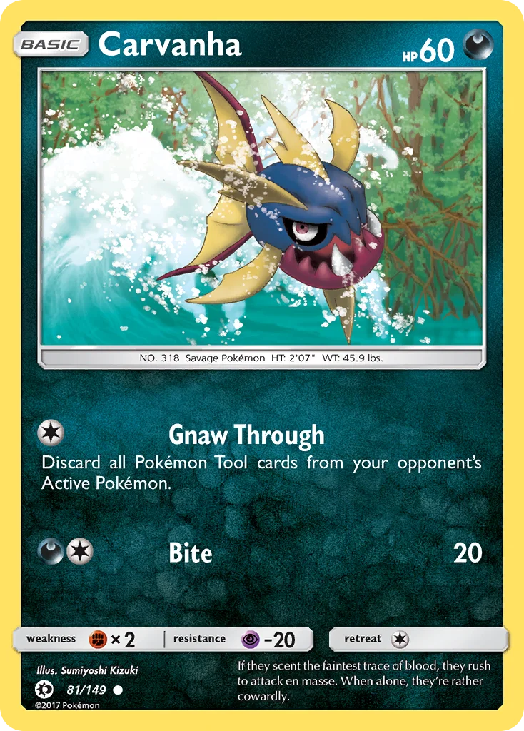 Carvanha Pokemon card