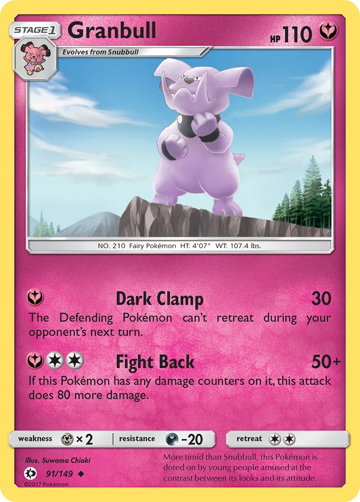 Granbull Pokemon card