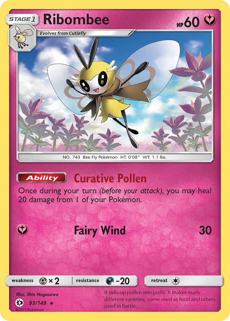 Ribombee Pokemon card