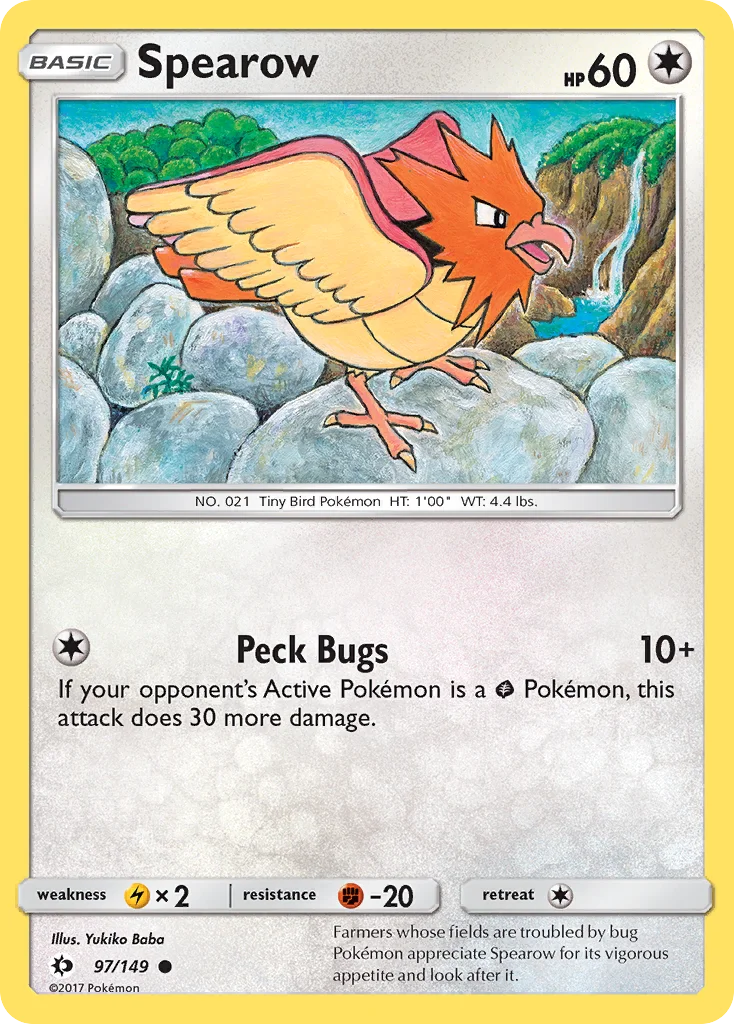 Spearow Pokemon card