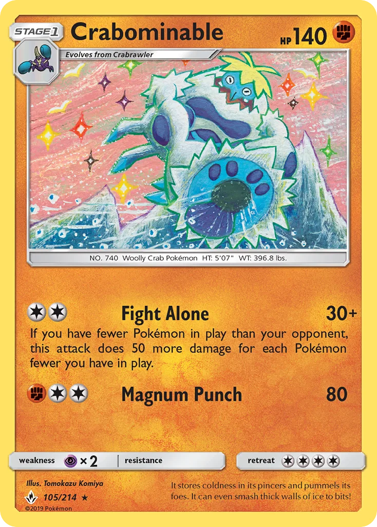 Crabominable Pokemon card