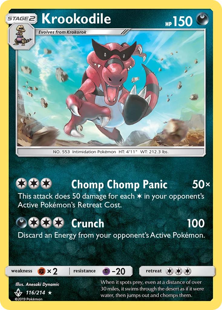 Krookodile Pokemon card