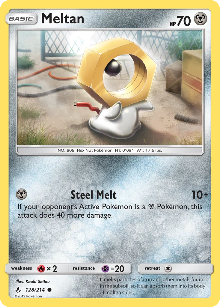 Meltan Pokemon card