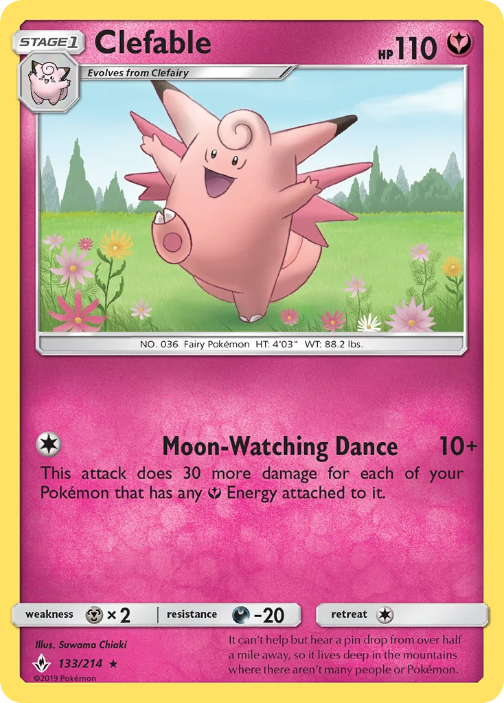 Clefable Pokemon card