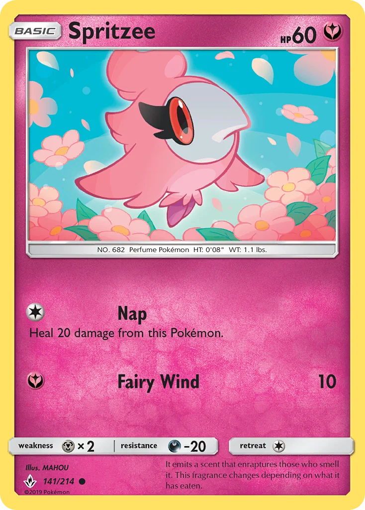 Spritzee Pokemon card