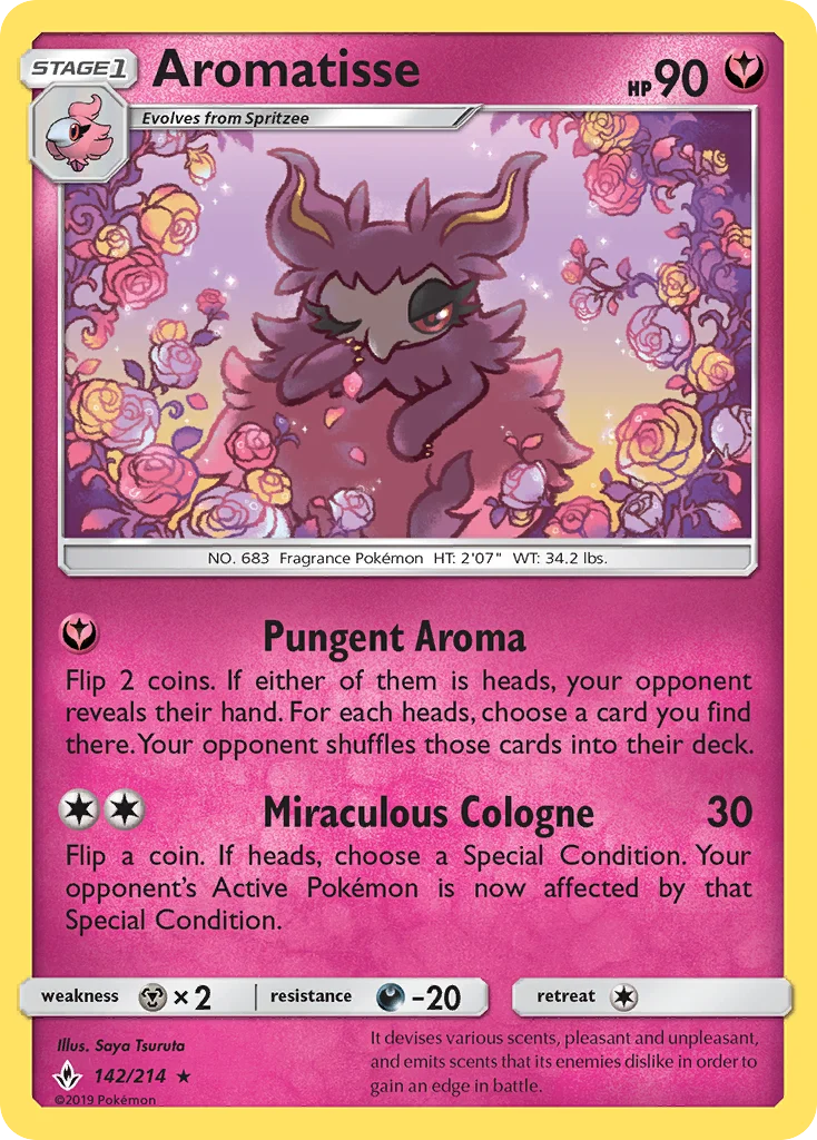 Aromatisse Pokemon card