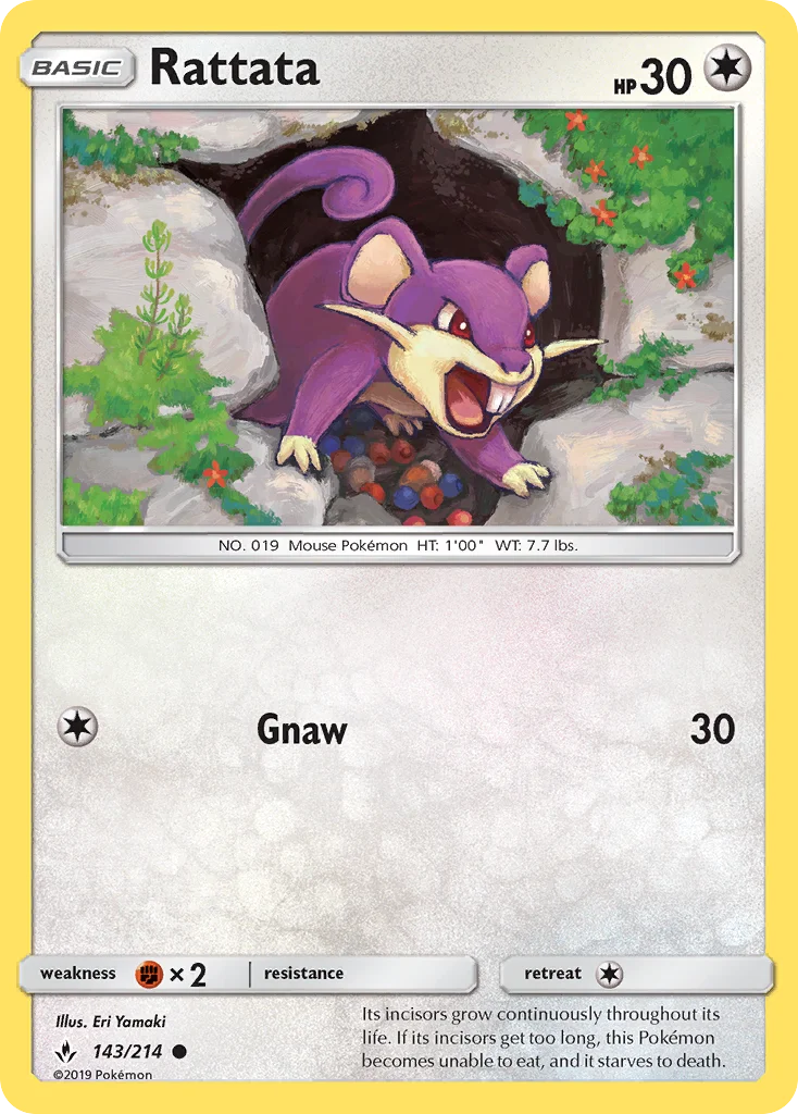 Rattata Pokemon card