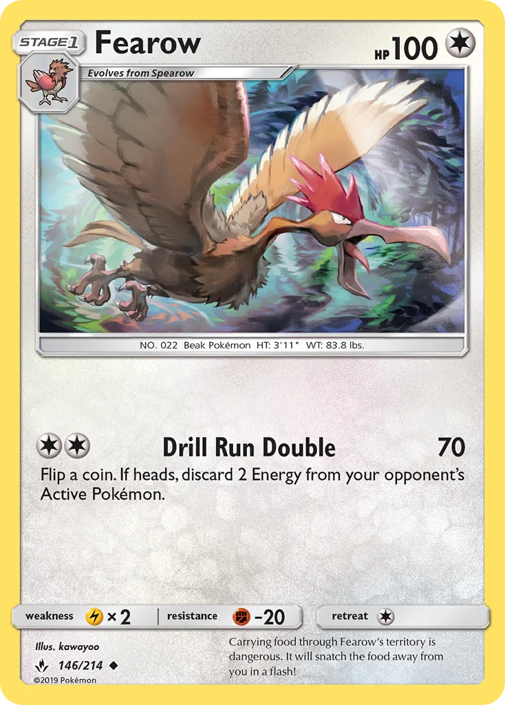 Fearow Pokemon card