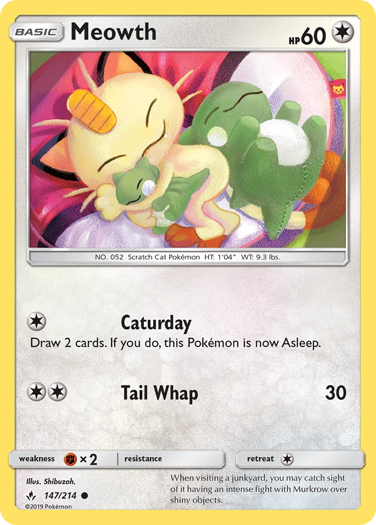 Meowth Pokemon card