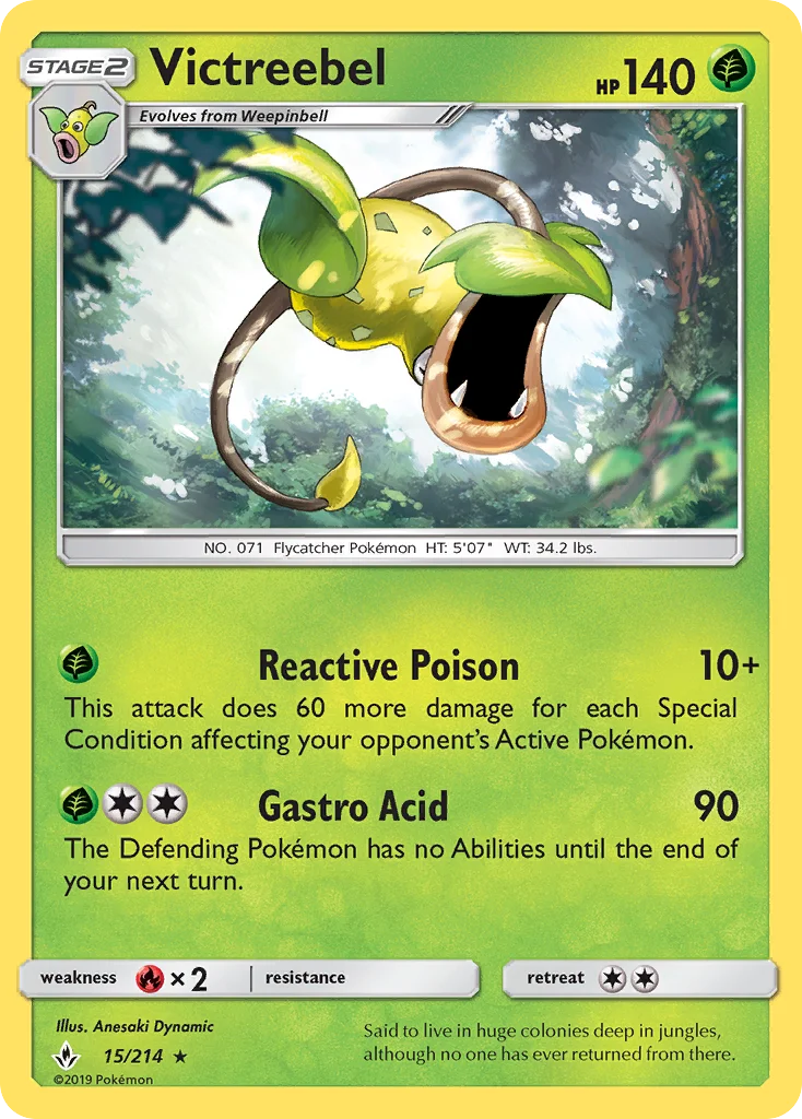 Victreebel Pokemon card